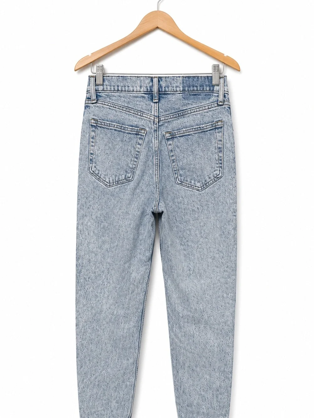 Abercrombie & Fitch Curve Love 90s Straight Ultra High Rise Criss Cross Jeans 27 - Picture 2 of 9